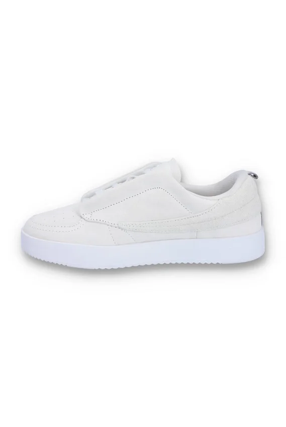 White Suede Festa 77 Heritage Tennis Trainer