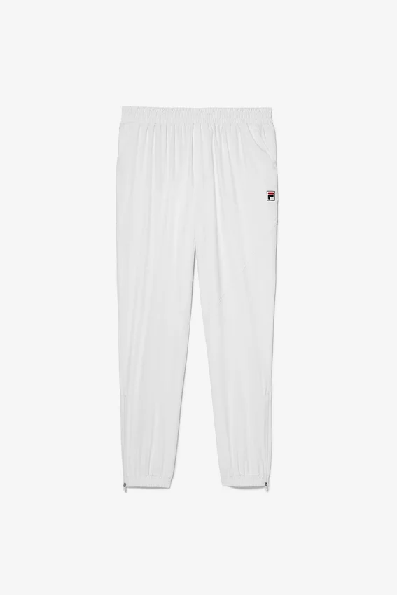 White Tennis Court Track Pant