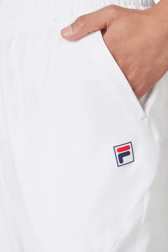 White Tennis Court Track Pant
