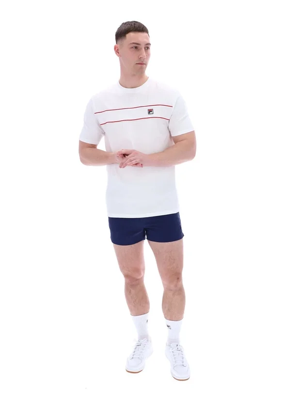 White Williams Contrast Piping T-Shirt