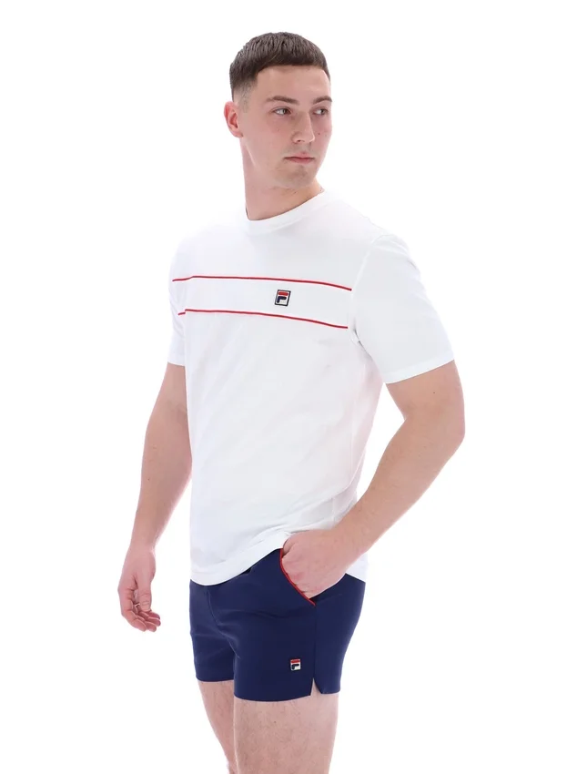 White Williams Contrast Piping T-Shirt