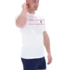 White Williams Contrast Piping T-Shirt