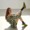 Women's Green Suede Ritmo Trainer