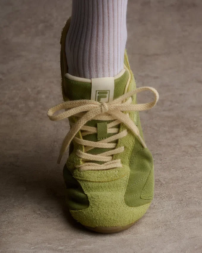 Women's Green Suede Ritmo Trainer