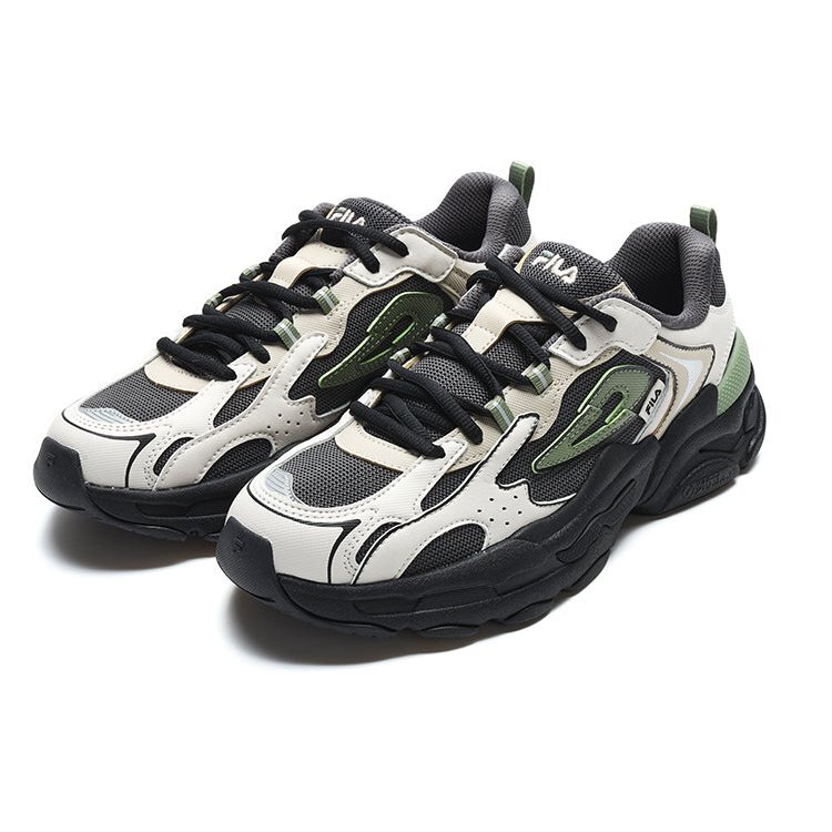 Y2K 3M Sneakers "White Black Green"